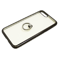 iPhone8Plus/7Plus用ジャケット リング付き ラインストーン